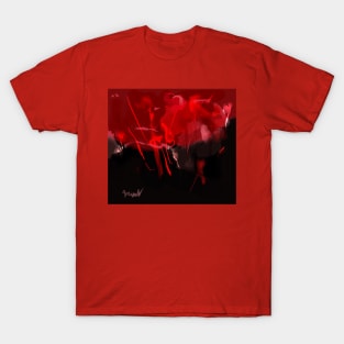 Red abstract T-Shirt